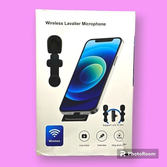 Wireless Lavalier Microphone Set for iPhone - Picture 1 of 11